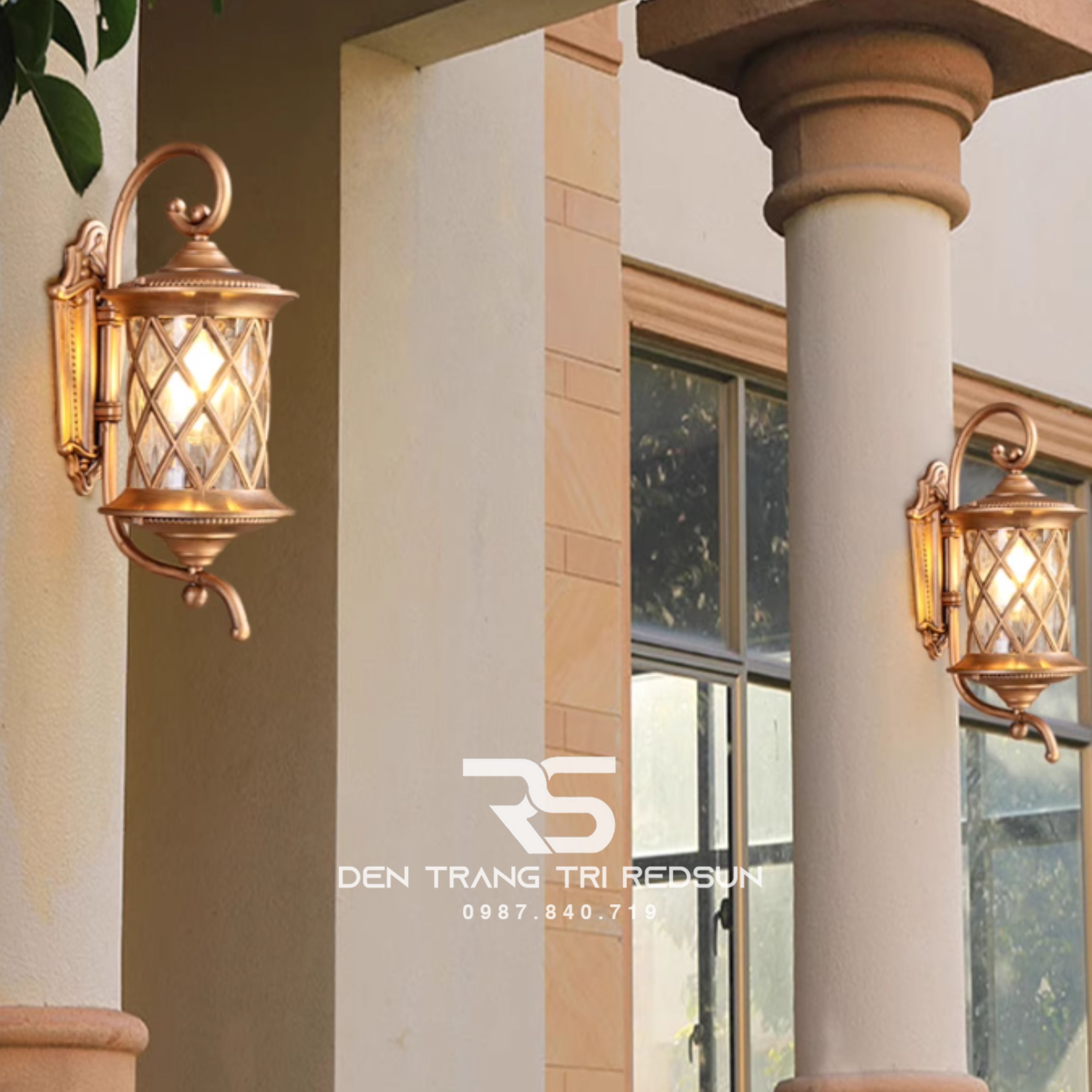 Đèn Tường Chùa Hợp Kim Lắp Ngoài Trời DT-C460