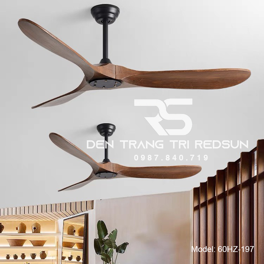 Quạt Trần Trang Trí Phòng Khách, Phòng Ngủ - 60HZ-197D