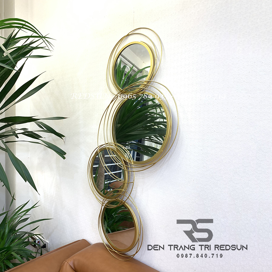 Gương Treo Tường Nghệ Thuật Trang Trí Phòng Khách, Phòng Ăn, Hành Lang Phong Cách Bắc Âu GDC-013