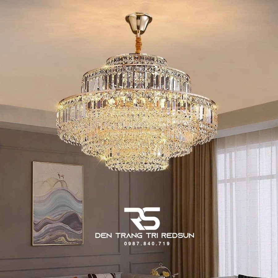 Đèn Chùm Pha Lê Hiện Đại Trang Trí Phòng Khách, Phòng Ăn, Sảnh Chờ DCP-010