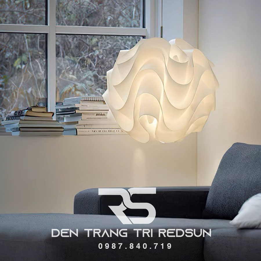 Đèn Thả Trần Phòng Khách, Phòng Ngủ, Bàn Ăn Hiện Đại Phong Cách Bắc Âu Dáng Hoa Trà CDT-T049