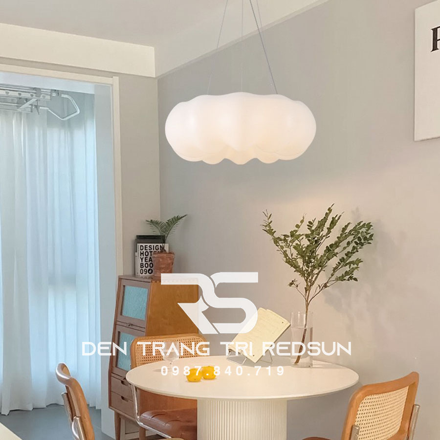 Đèn Thả Trần Phòng Khách, Phòng Ngủ, Bàn Ăn Hiện Đại Phong Cách Bắc Âu Chất Liệu Mica DC-L058