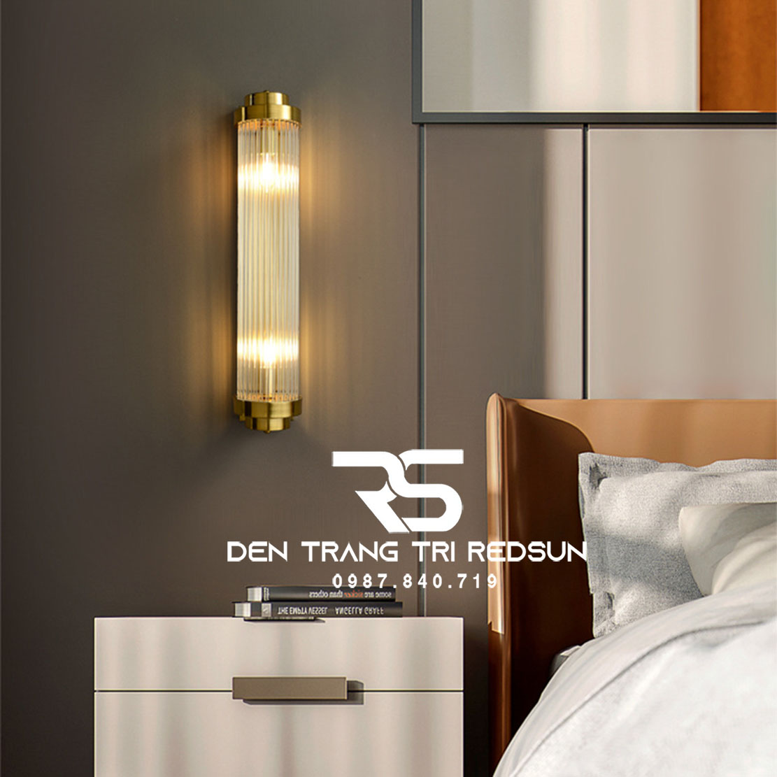 Đèn tường pha lê phòng khách DT2509