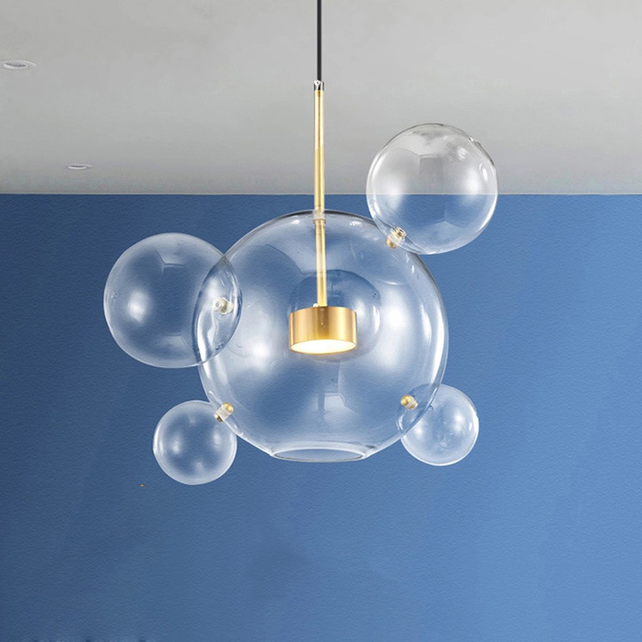 Đèn Thả Bàn Ăn Hiện Đại Phong Cách Bắc Âu Chóa Thủy Tinh CDT-L008