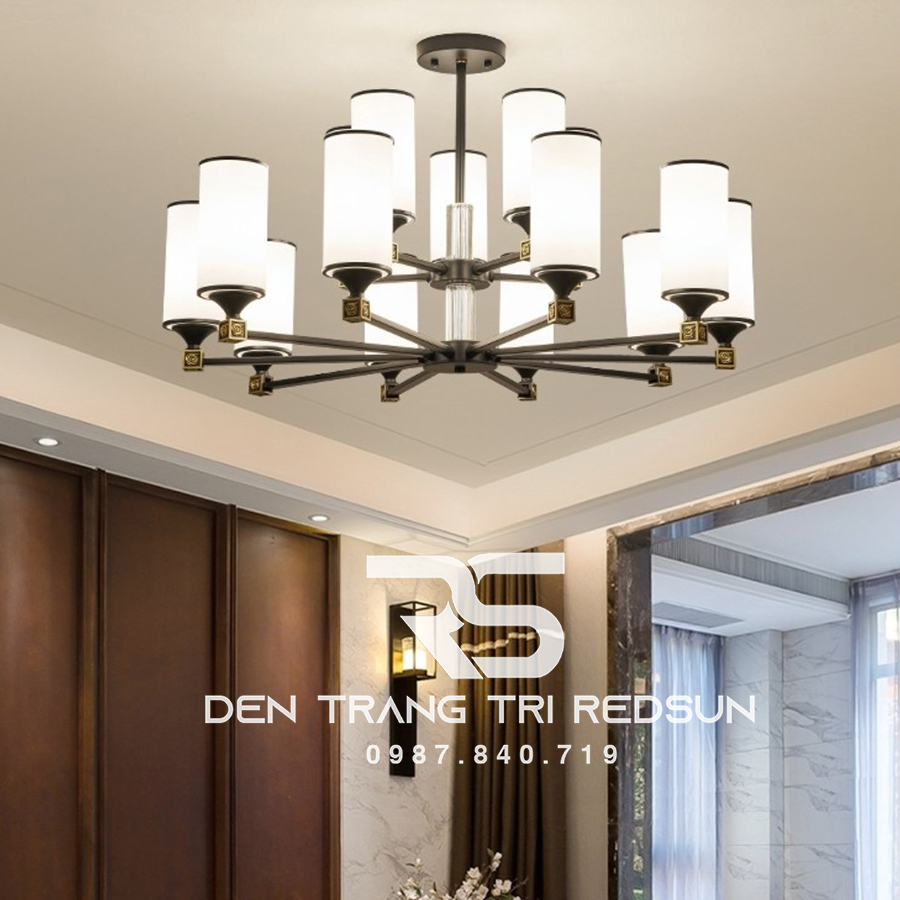 Đèn Chùm Phòng Khách Phong Cách Indochine IDC-013