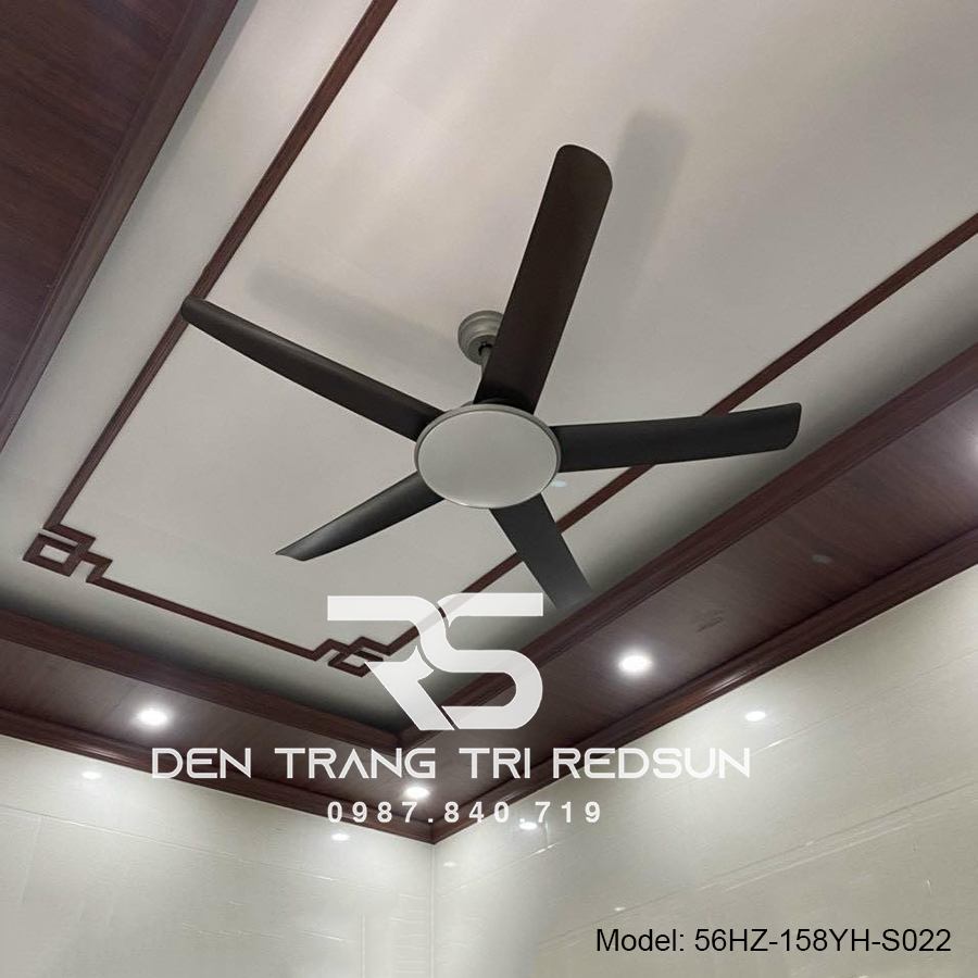 Quạt Trần Đèn Trang Trí Phòng Khách, Phòng Ngủ - 56HZ-158YH-S022