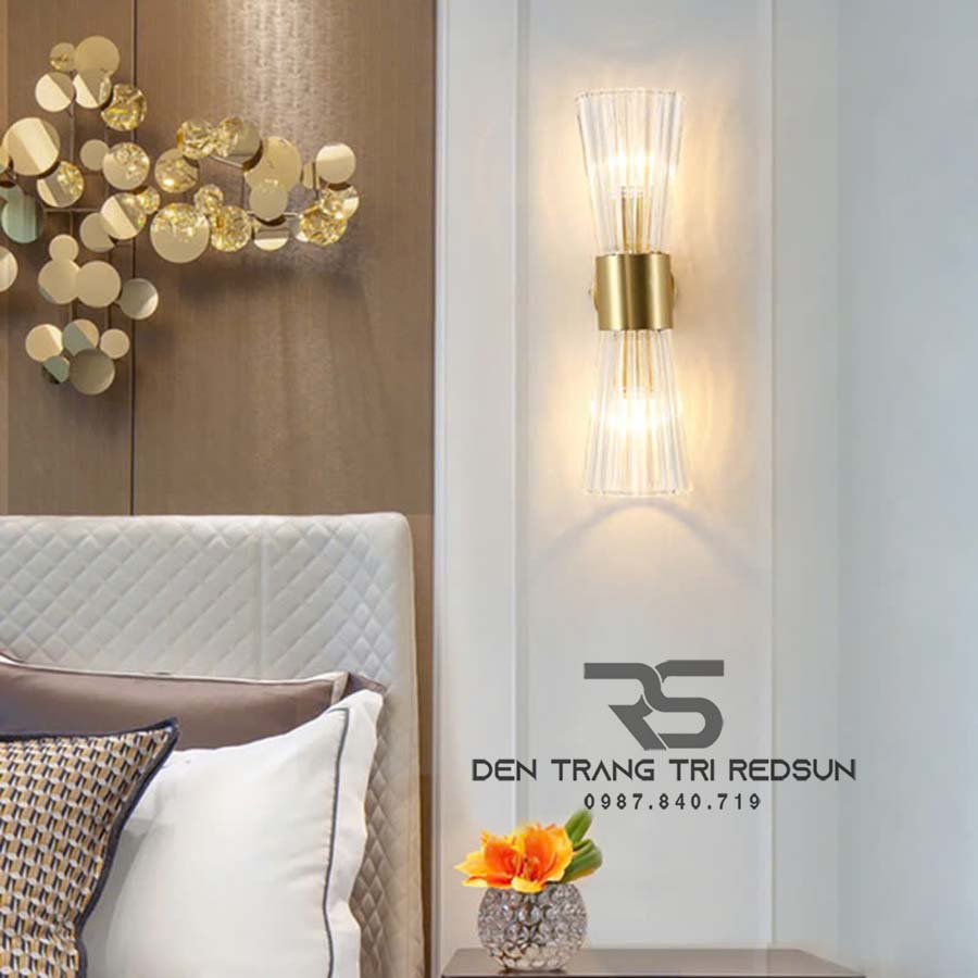 Đèn Tường Trang Trí Phòng Khách, Phòng Ngủ, Cầu Thang Phong Cách Bắc Âu Chất Liệu Pha Lê DTP-010