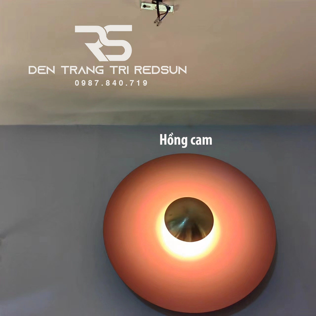 Đèn Tường Trang Trí Phòng Khách, Phòng Ngủ, Cầu Thang Hình Đĩa Bay Phong Cách Bắc Âu  DT-124