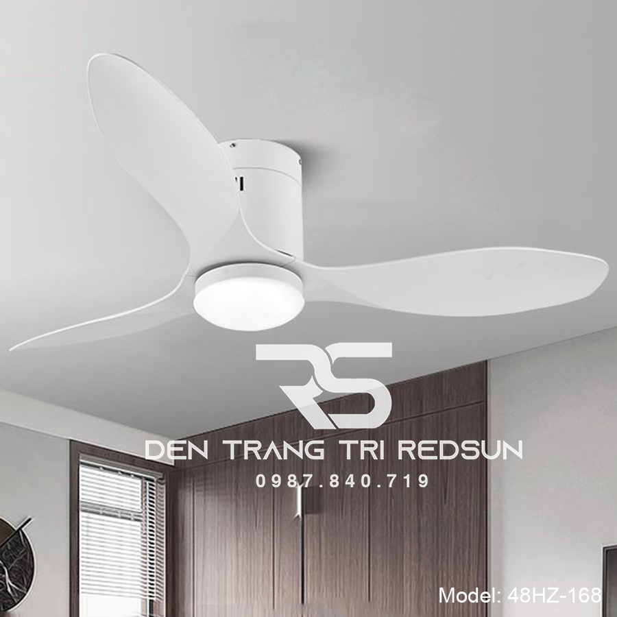 Quạt Trần Đèn Trang Trí Phòng Khách, Phòng Ngủ - 48HZ-168