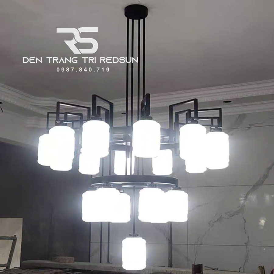 Đèn Chùm Phòng Khách Phong Cách Indochine IDC-017