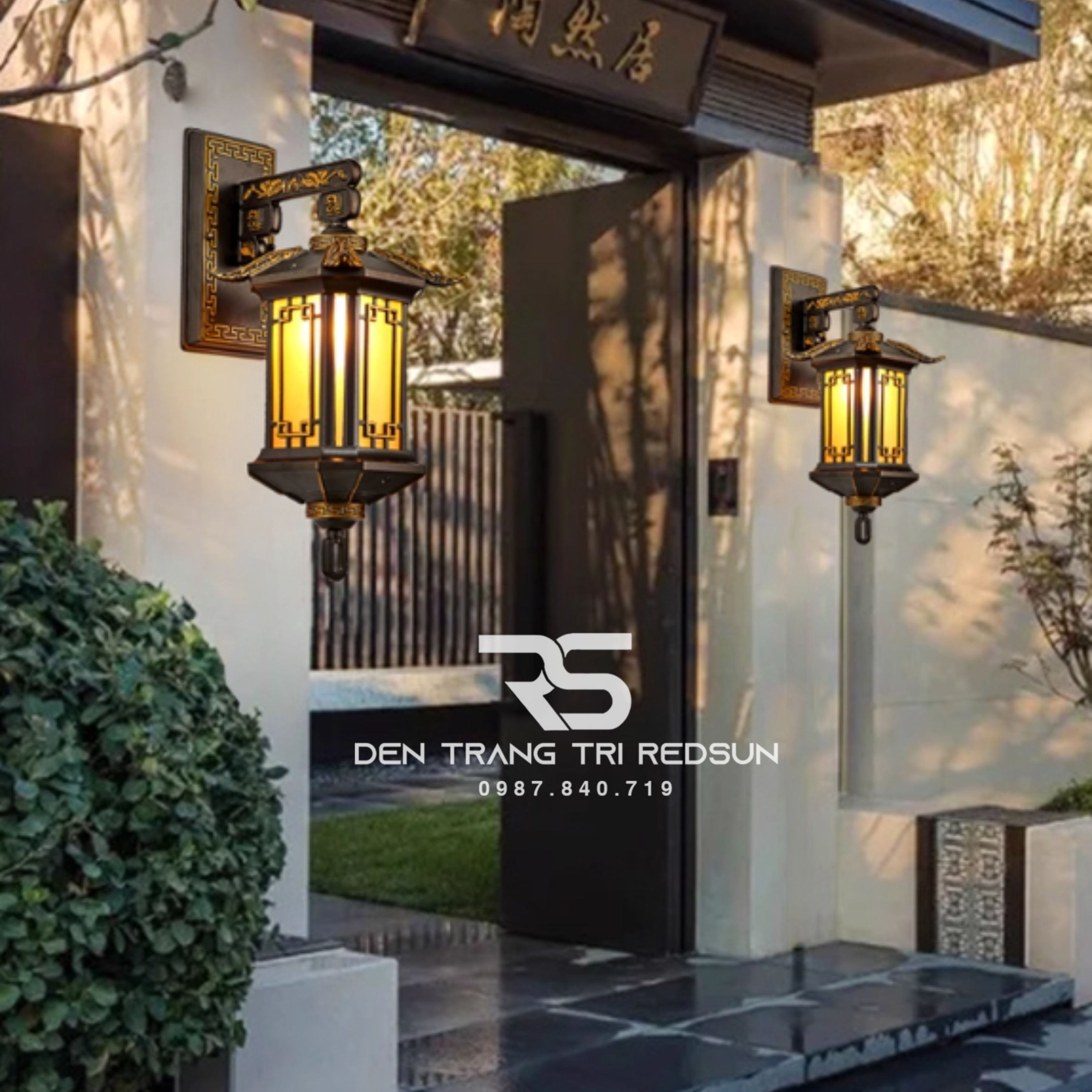 Đèn Tường Chùa Hợp Kim Lắp Ngoài Trời DT-C995