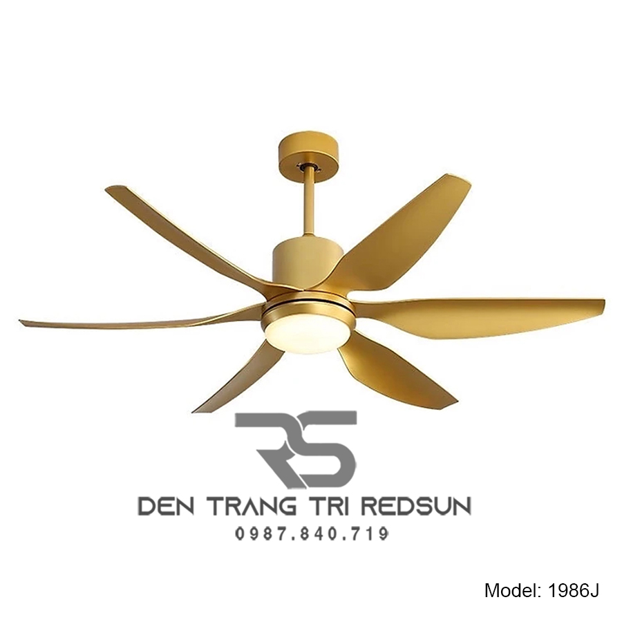 Quạt Trần Đèn Trang Trí Phòng Khách, Phòng Ngủ - 1986J