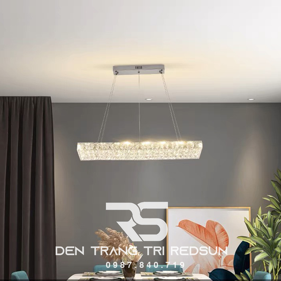 Đèn Thả Pha Lê Bàn Ăn, Bàn Đảo Hiện Đại TPL084