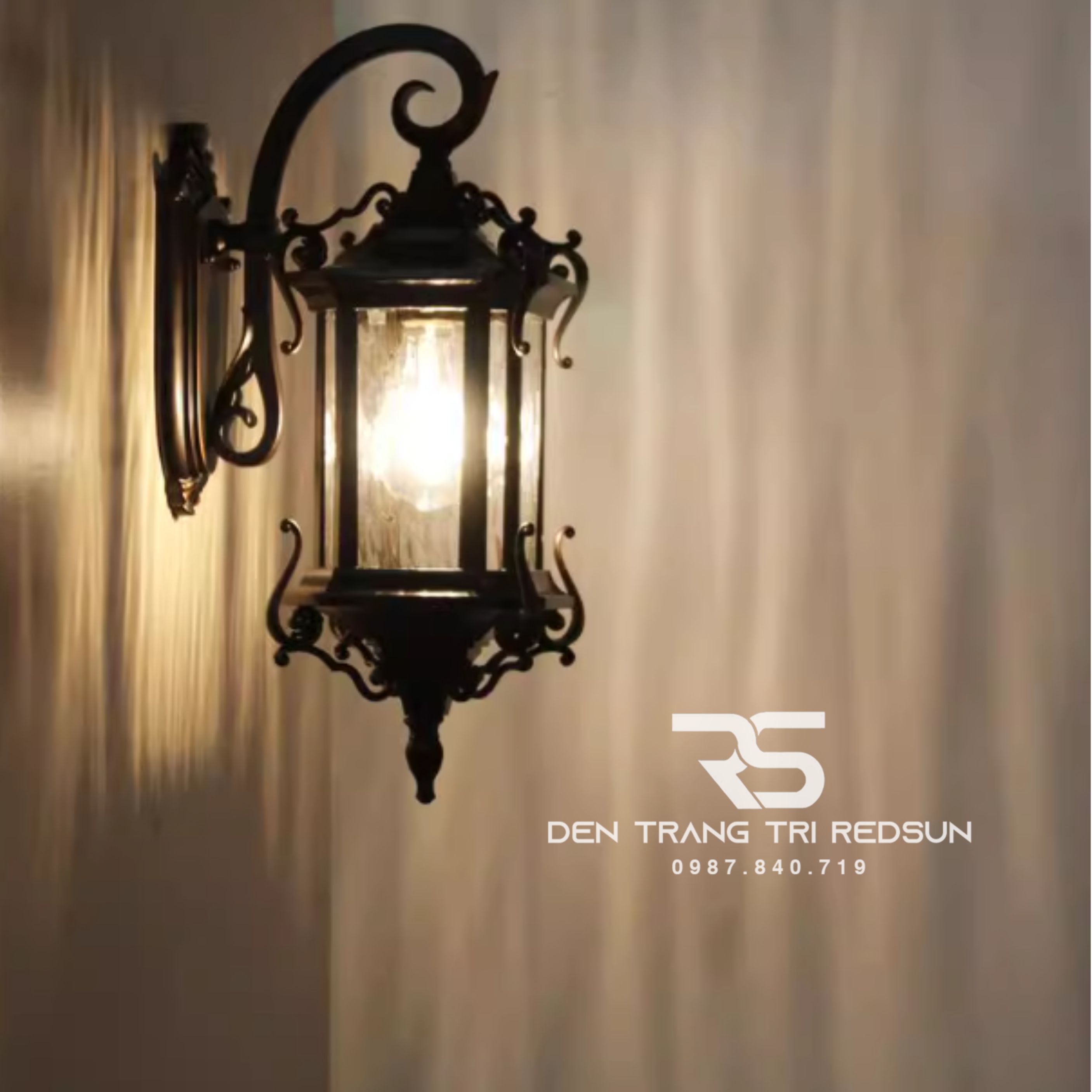 Đèn Tường Chùa Hợp Kim Lắp Ngoài Trời DT-C8012