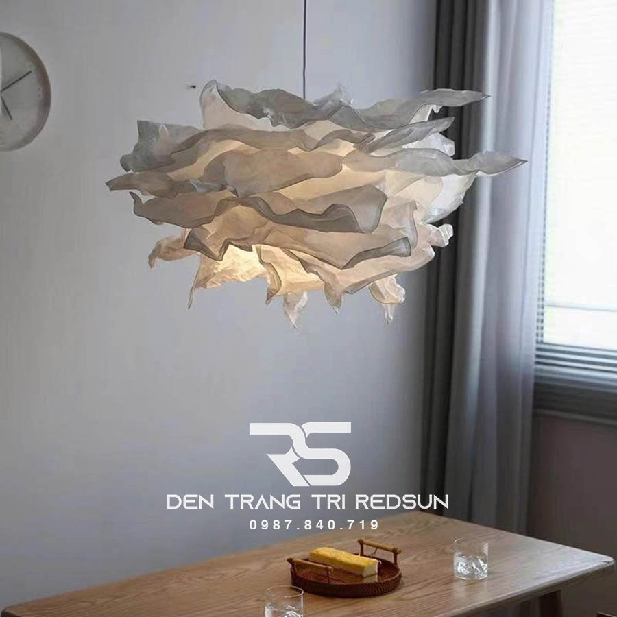 Đèn Thả Phòng Khách, Phòng Ăn, Phòng Ngủ Hiện Đại Hình Hoa Chất Liệu Giấy CDT-1061