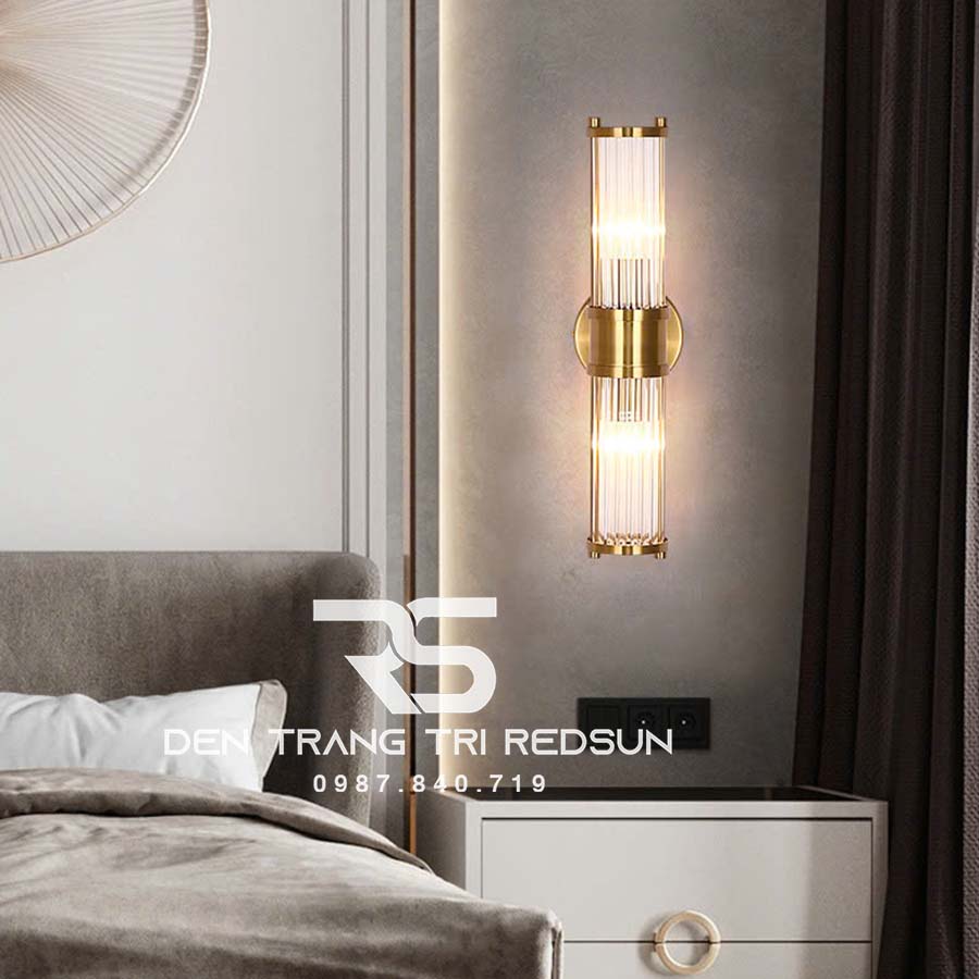 Đèn Tường Trang Trí Phòng Khách, Phòng Ngủ, Cầu Thang Phong Cách Bắc Âu Chất Liệu Pha Lê DTP-012