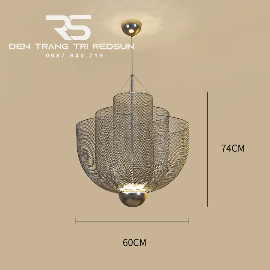 Đèn Thả Phòng Khách Kiểu Dáng Lồng Đánh Cá Phong Cách Bắc Âu  DC-T073