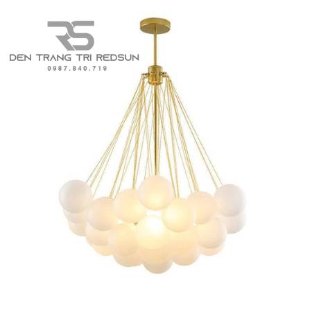 Đèn Chùm Phòng Khách Hiện Đại Bắc Âu Bong Bóng Chất Liệu Thuỷ Tinh DC-T112