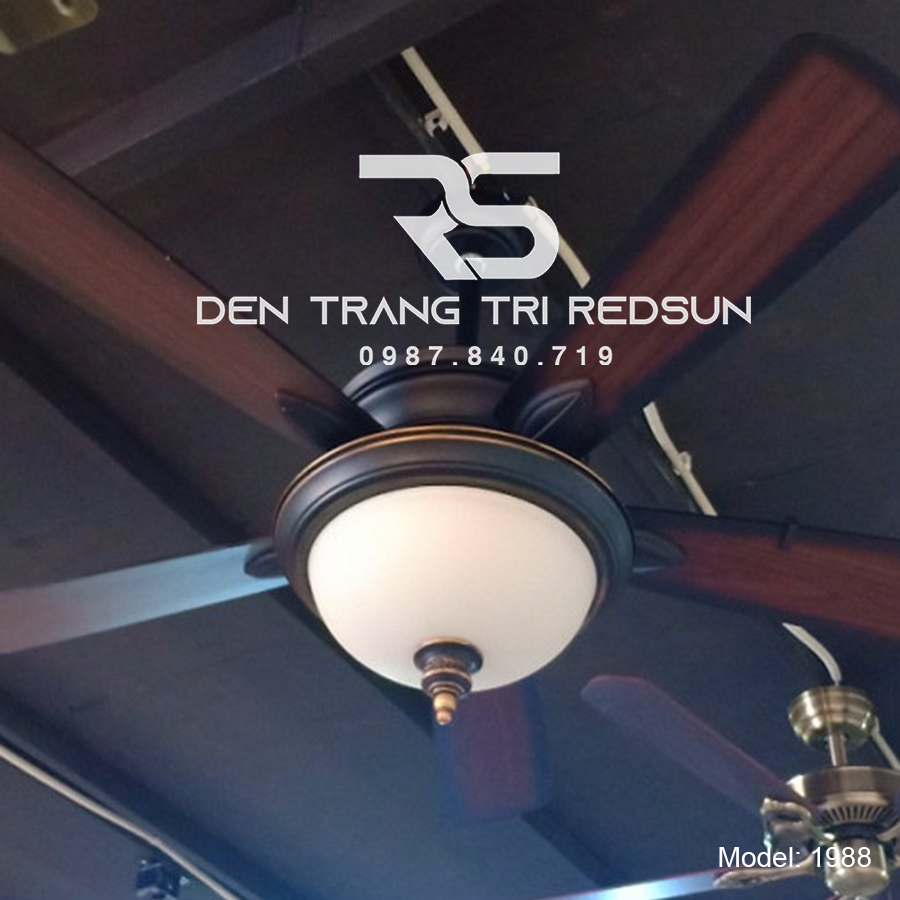 Quạt Trần Đèn Trang Trí Phòng Khách, Phòng Ngủ - 1988