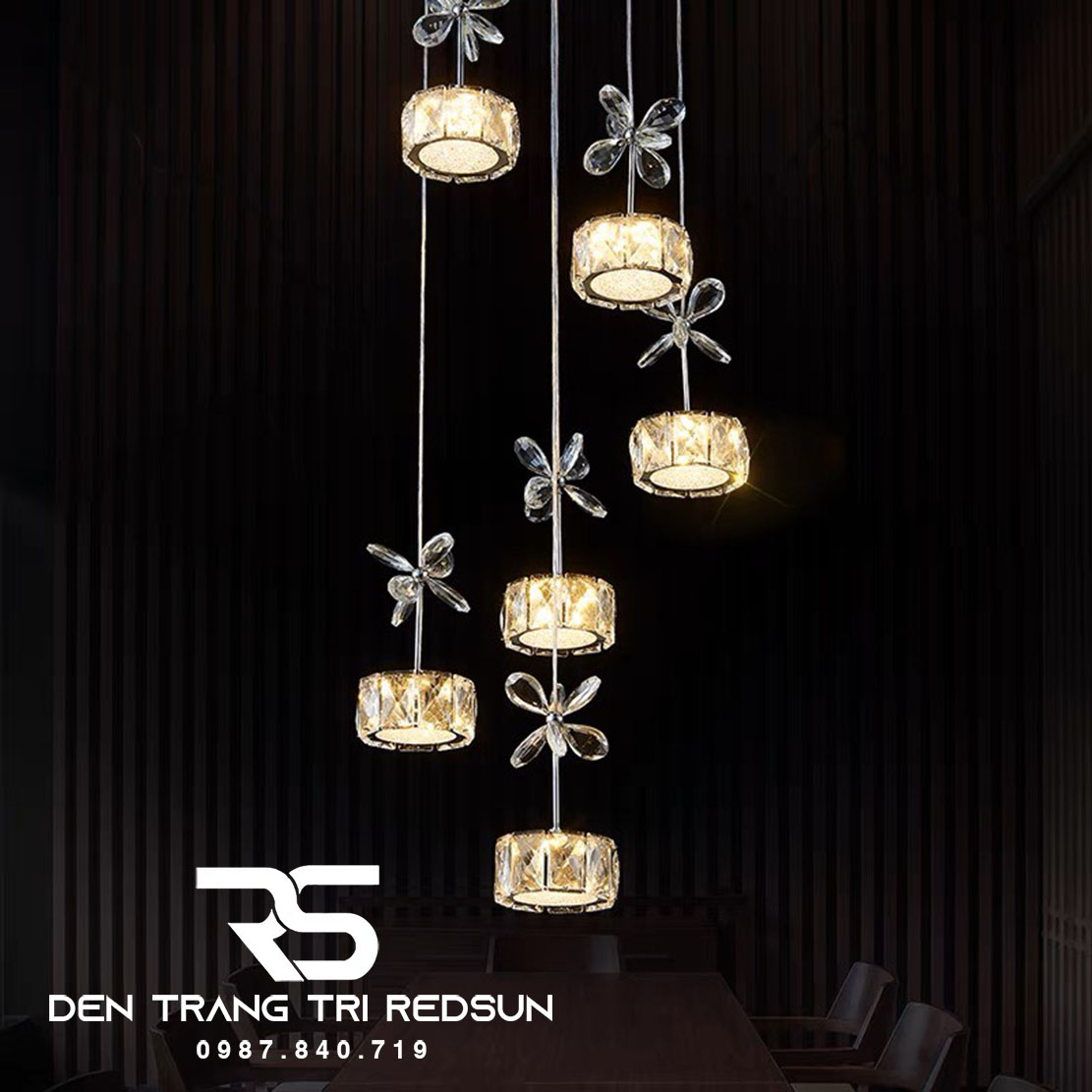 Đèn Thả Pha Lê Phòng Khách, Phòng Ngủ, Bàn Ăn Hiện Đại TPL054