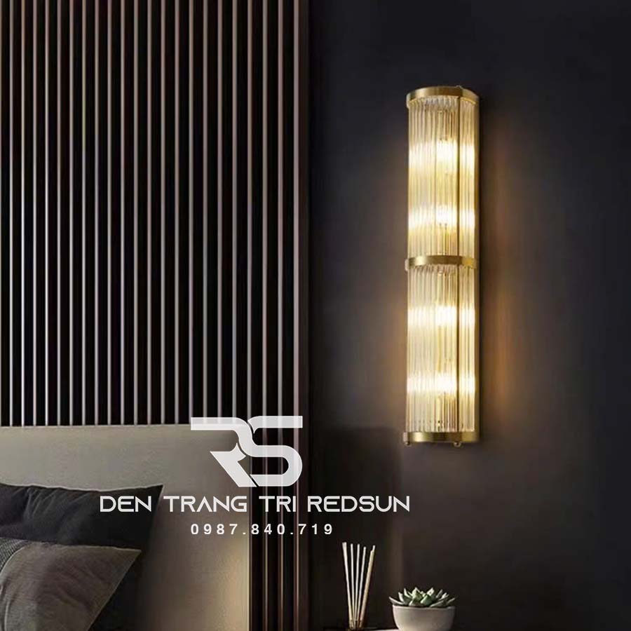 Đèn Tường Trang Trí Phòng Khách, Phòng Ngủ, Cầu Thang Phong Cách Bắc Âu Chất Liệu Pha Lê DTP-011