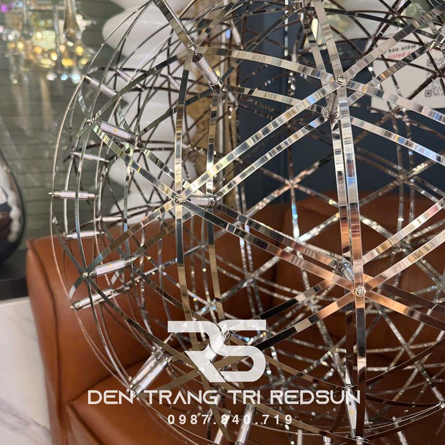 Đèn Thả Trần Lắp Thông Tầng, Phòng Khách, Khách Sạn, Nhà Hàng Phong Cách Bắc Âu Hiện Đại Cầu LED Sao  DC-T106