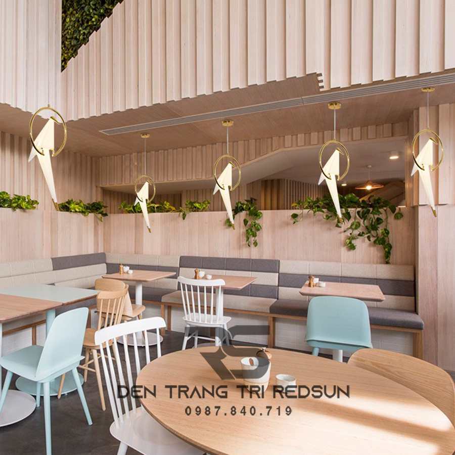 Đèn Thả Trần Phòng Khách, Phòng Ngủ, Bàn Ăn Hiện Đại Phong Cách Bắc Âu Sáng Tạo Hình Hạc Giấy DC-5081/1