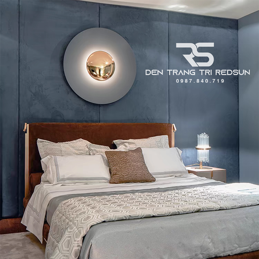 Đèn Tường Trang Trí Phòng Khách, Phòng Ngủ, Cầu Thang Hình Đĩa Bay Phong Cách Bắc Âu  DT-124