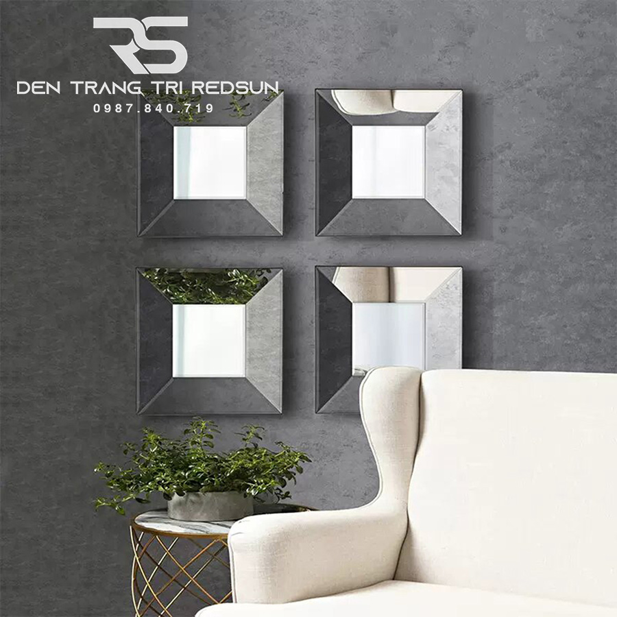 Gương Treo Tường Trang Trí Phòng Khách, Phòng Ngủ, Nhà Tắm Phong Cách Bắc Âu GDC-005