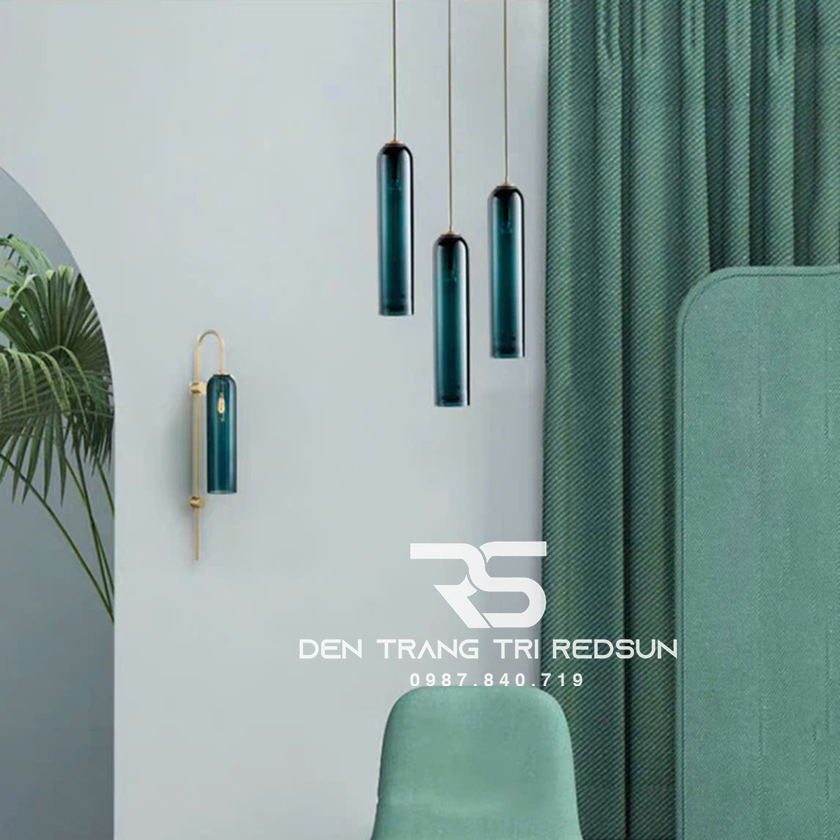 Đèn Thả Hiện Đại Bắc Âu Choá Thuỷ Tinh CDT-L011