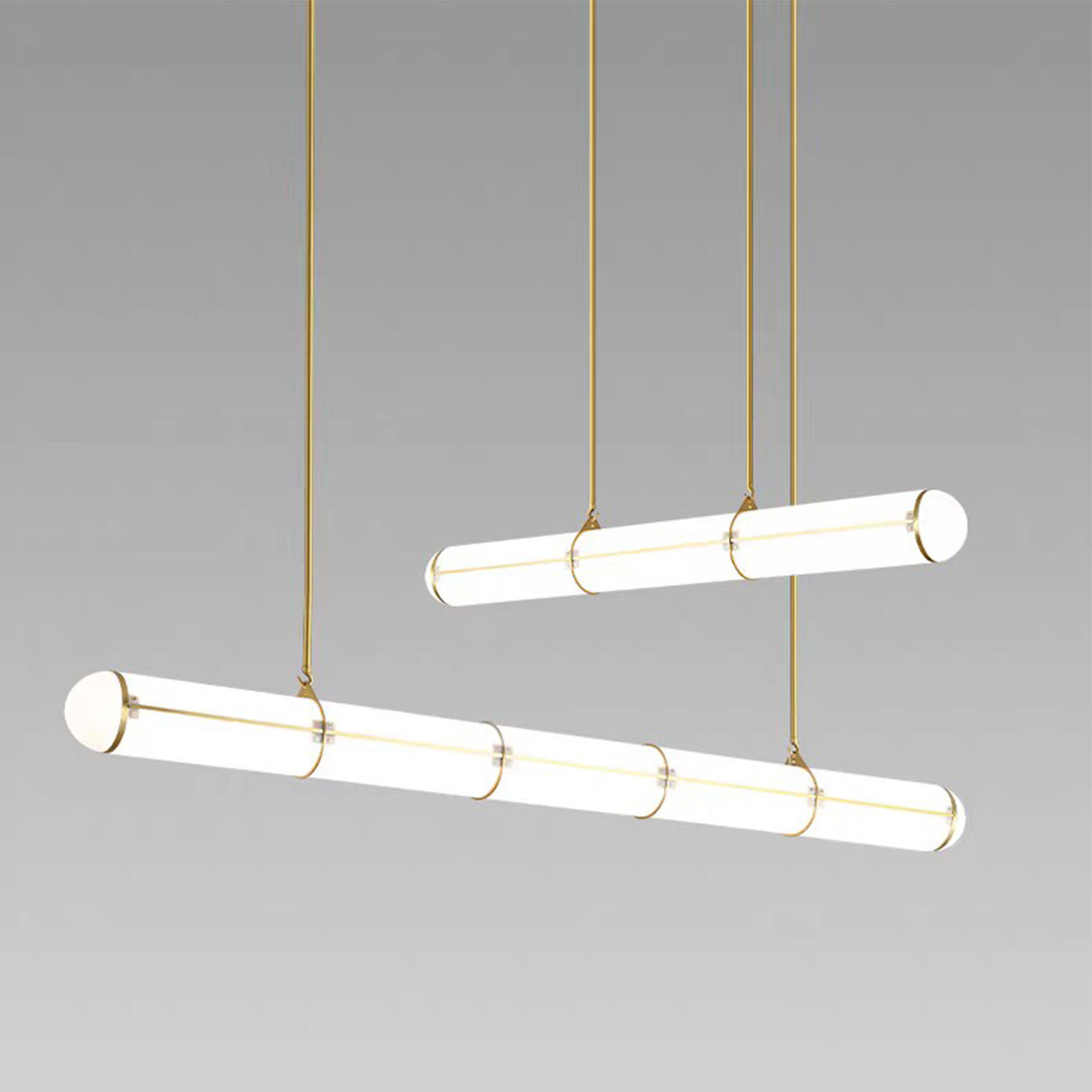 Đèn Thả Bàn Ăn, Bàn Đảo Hiện Đại Hình Ống Phong Cách Italia DC-T119