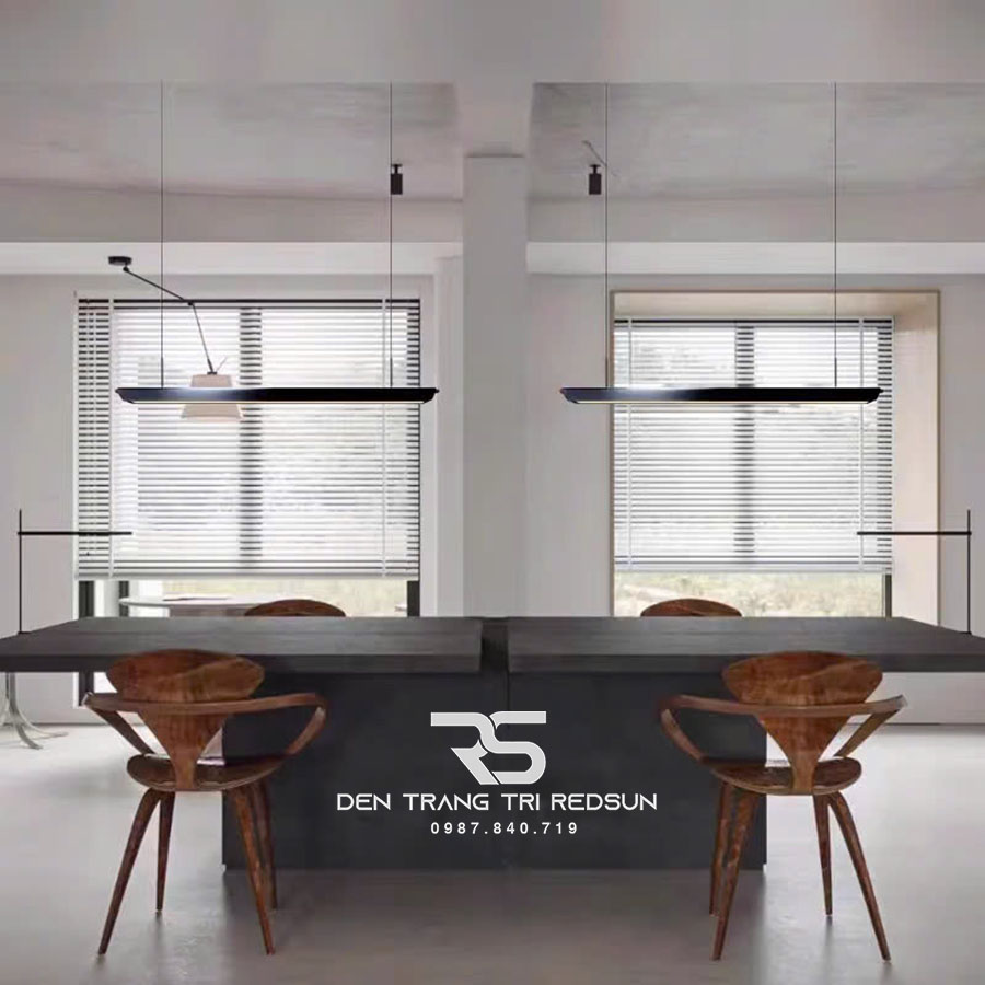 Đèn Thả Bàn Ăn, Bàn Đảo Hiện Đại Phong Cách Bắc Âu Dáng Dài DC-T094