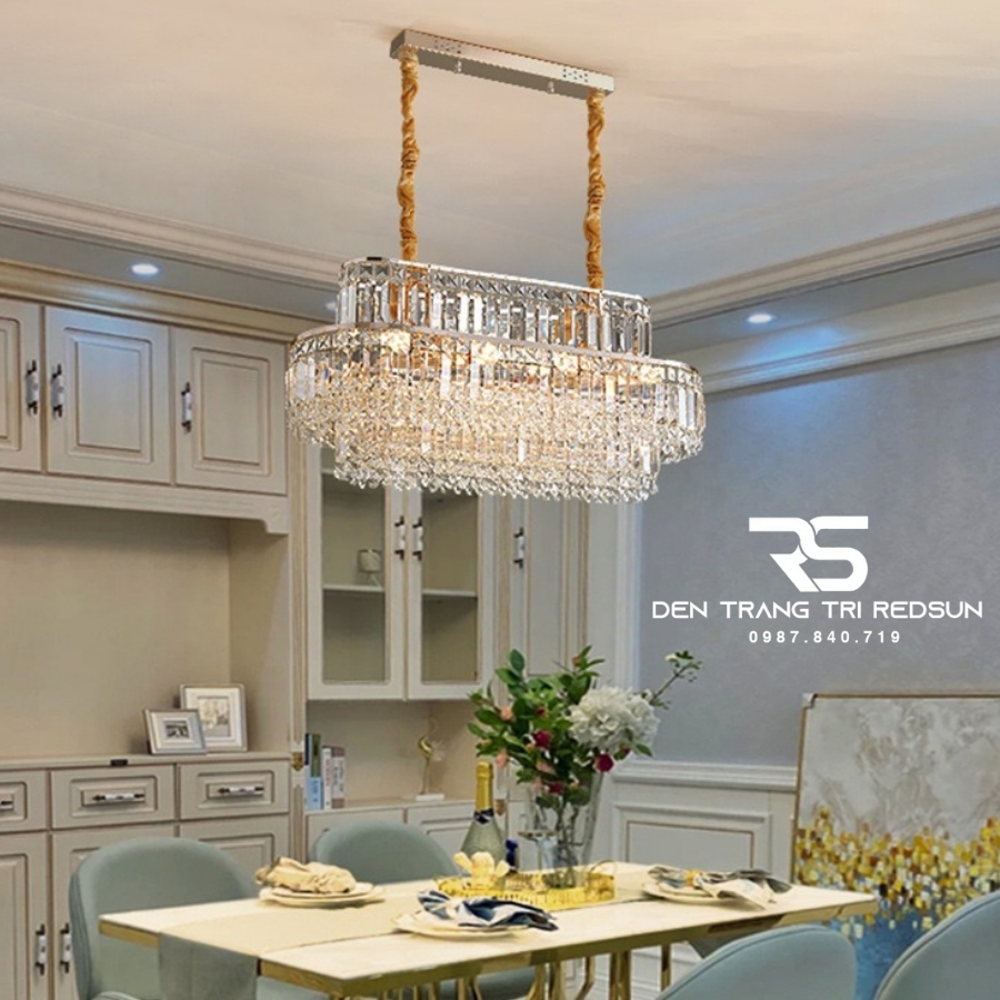 Đèn Chùm Pha Lê Hiện Đại Trang Trí Phòng Khách, Phòng Ăn, Sảnh Chờ DCP-010