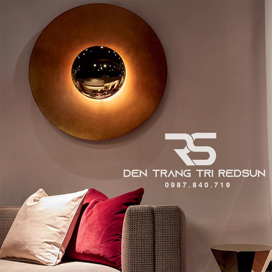 Đèn Tường Trang Trí Phòng Khách, Phòng Ngủ, Cầu Thang Hình Đĩa Bay Phong Cách Bắc Âu  DT-124