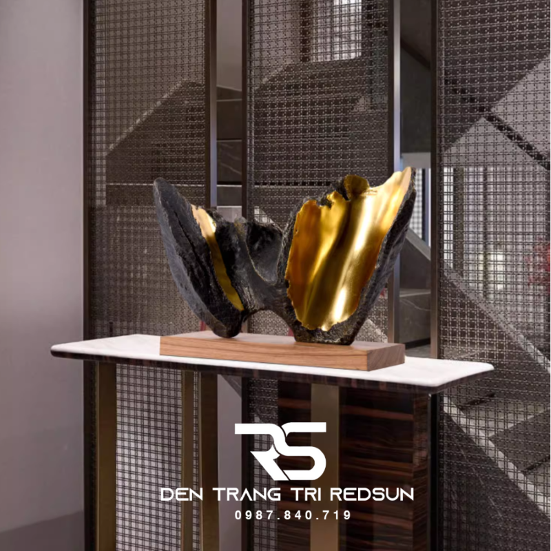 Đồ Trang Trí Nghệ Thuật Phòng Khách, Hành Lang, Sảnh Chờ Nhà Hàng, Khách Sạn Điêu Khắc Dạng Hình Học DDC-ZG008