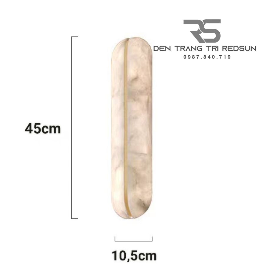 Đèn Tường Trang Trí Phòng Khách, Phòng Ngủ, Cầu Thang Phong Cách Bắc Âu Chất Liệu Giả Đá Cẩm Thạch DT-133