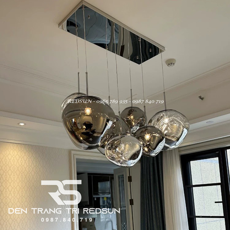 Đèn Thả Trần Hiện Đại Nham Thạch Phong Cách Bắc Âu Chất Liệu Thuỷ Tinh CDT-T053