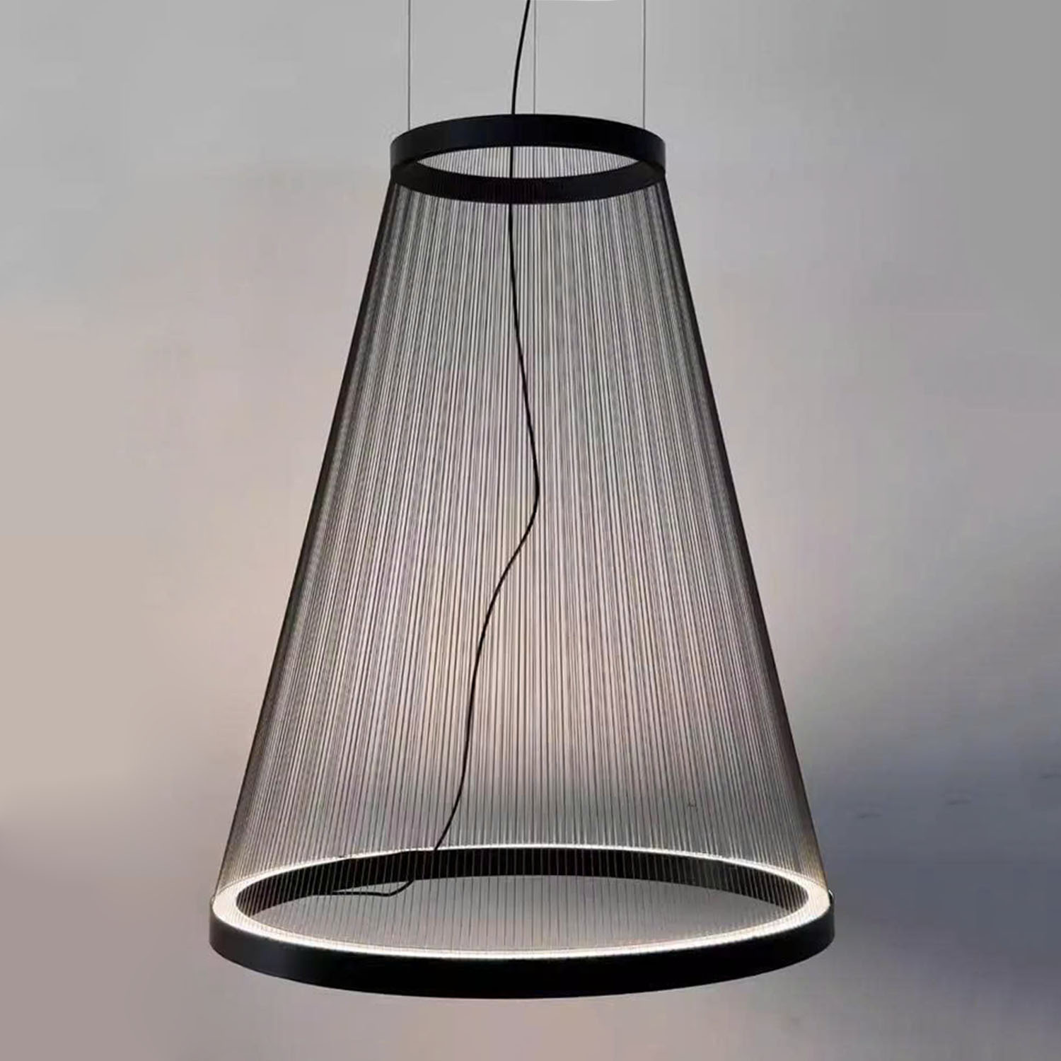 Đèn Lồng Thả Bắc Âu Hiện Đại Lắp Phòng Khách, Thông Tầng, Cầu Thang Dáng Hình Nón DC-T115 (Dáng A)