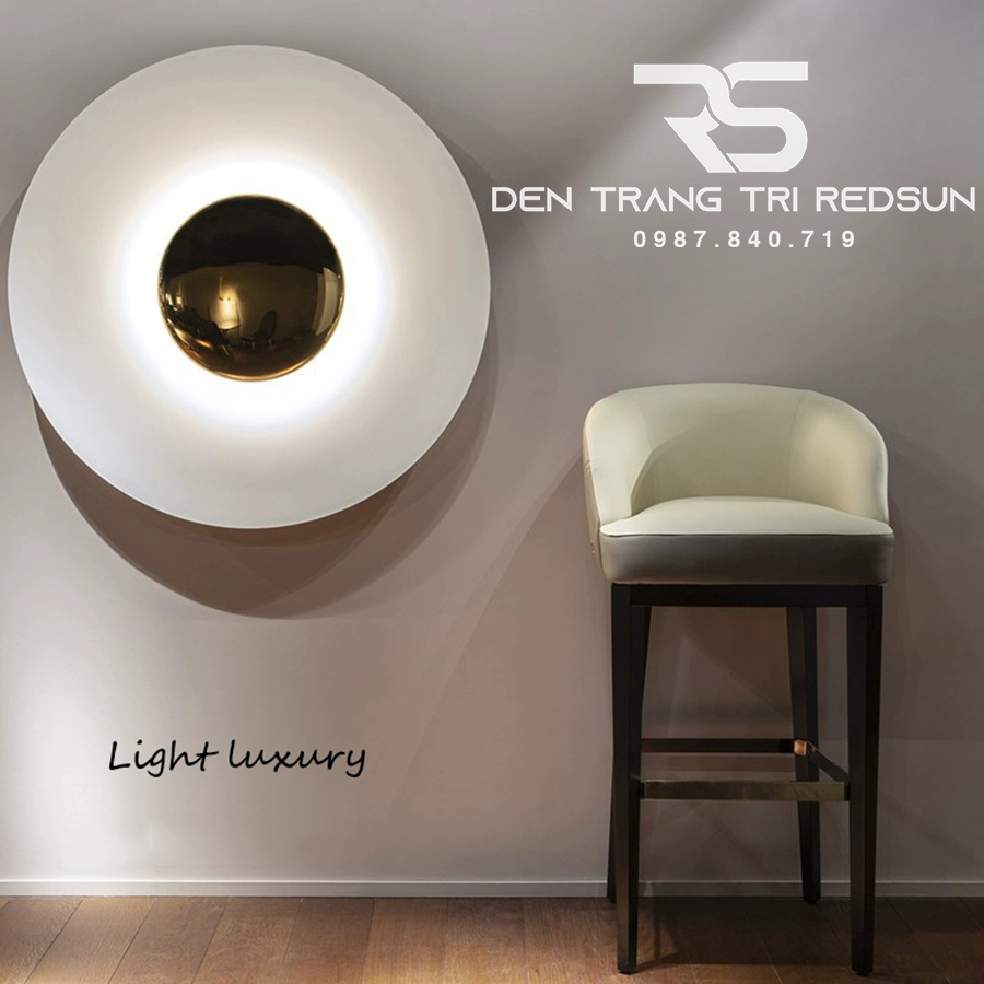 Đèn Tường Trang Trí Phòng Khách, Phòng Ngủ, Cầu Thang Hình Đĩa Bay Phong Cách Bắc Âu  DT-124