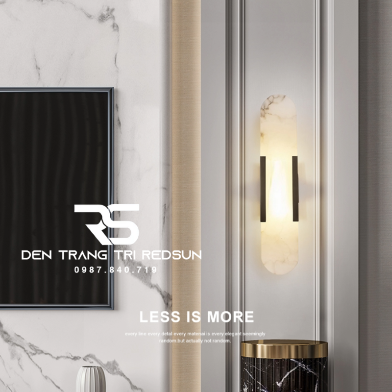 Đèn Tường Đá Cẩm Thạch Hiện Đại Trang Trí Phòng Khách, Phòng Ngủ, Cầu Thang Phong Cách Bắc Âu DT-128