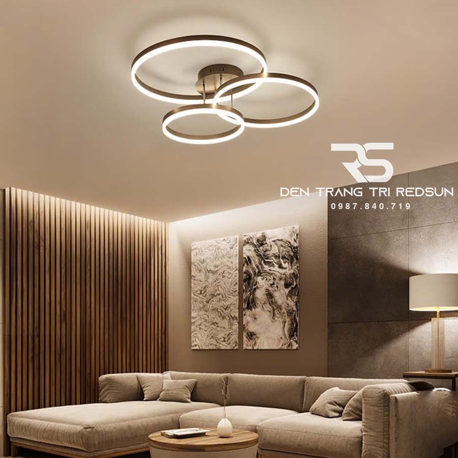 Đèn Mâm Ốp Trần Phòng Khách, Phòng Ngủ Hiện Đại MN345