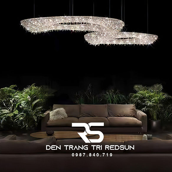 Đèn Thả Pha Lê Phòng Khách, Bàn Ăn, Bàn Đảo Hiện Đại TPL071
