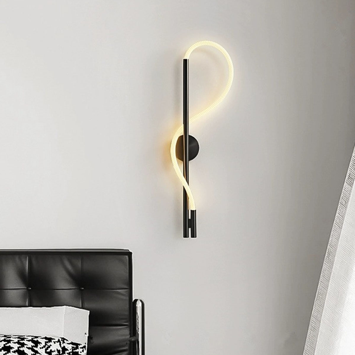 Đèn Tường Hiện Đại Trang Trí Phòng Khách, Phòng Ngủ, Cầu Thang Phong Cách Bắc Âu Thân Dài Ống LED Xoắn DT-125