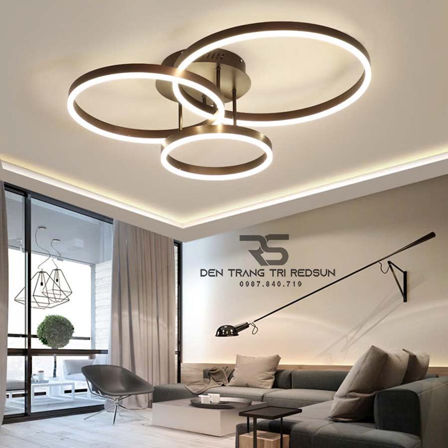 Đèn Mâm Ốp Trần Phòng Khách, Phòng Ngủ Hiện Đại MN345
