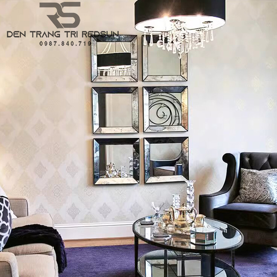 Gương Treo Tường Trang Trí Phòng Khách, Phòng Ngủ, Nhà Tắm Phong Cách Bắc Âu GDC-005