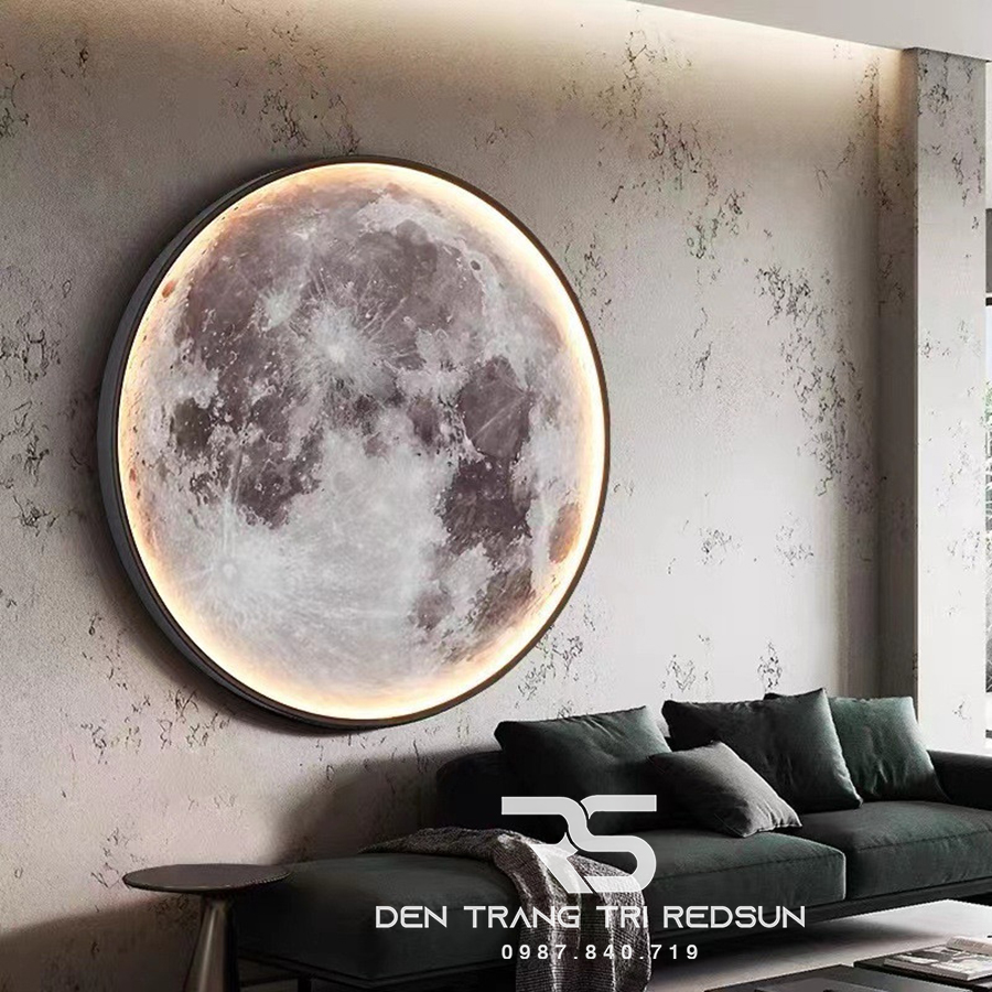 Đèn Gắn Tường, Ốp Trần Trang Trí Phòng Khách, Phòng Ngủ, Cầu Thang Phong Cách Bắc Âu Hình Mặt Trăng DT-110