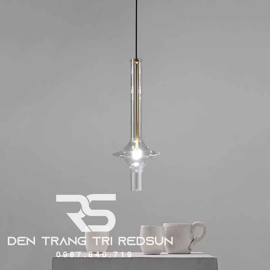 Đèn Thả Trần Hiện Đại Phong Cách Bắc Âu Hình Phi Tiêu Chất Liệu Thuỷ Tinh CDT-T054