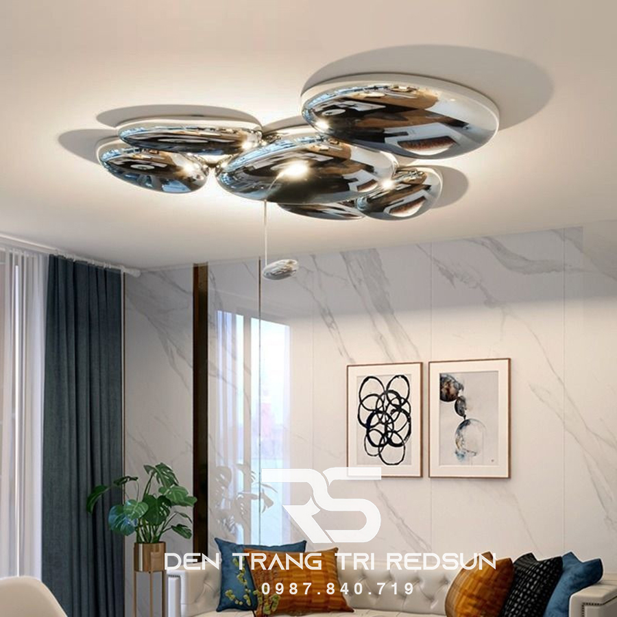 Đèn Ốp Trần Hiện Đại Phòng Khách, Phòng Ngủ Phong Cách Bắc Âu Skydro OT-019