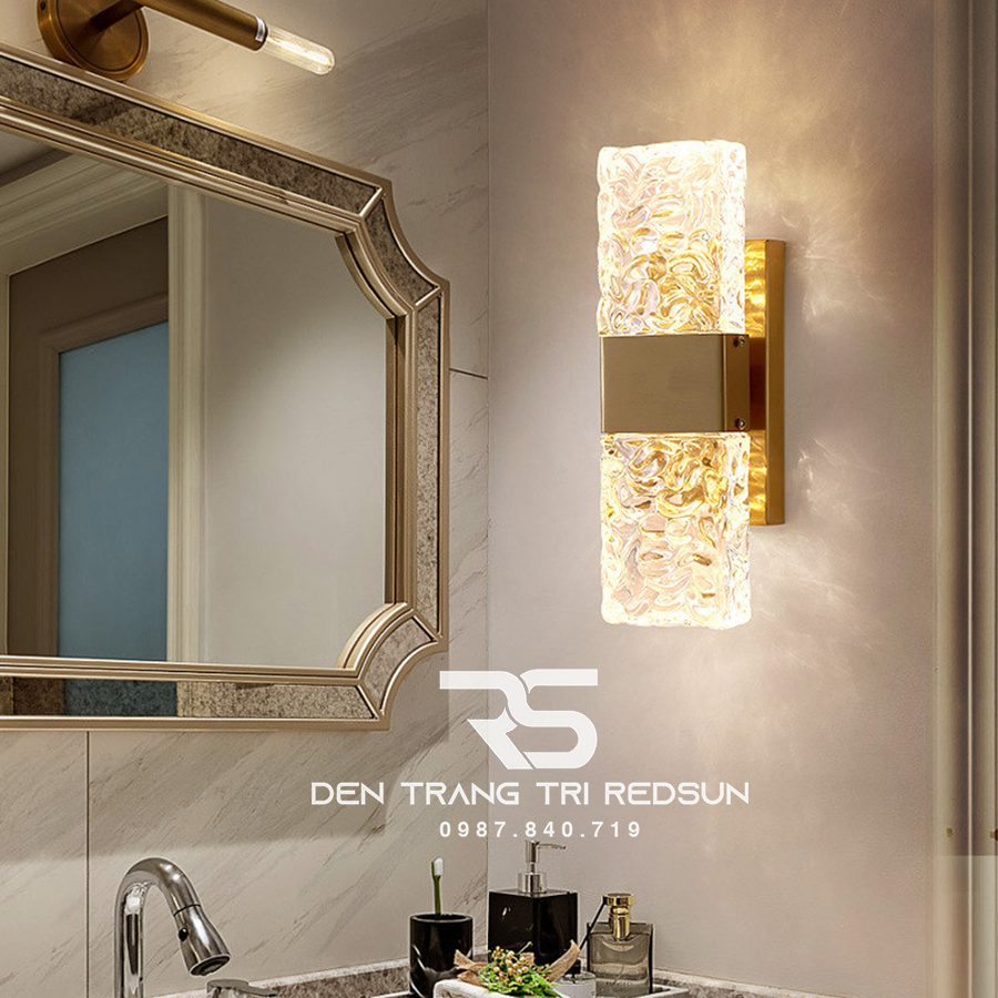 Đèn Tường Trang Trí Phòng Khách, Phòng Ngủ, Cầu Thang Phong Cách Bắc Âu Chất Liệu Pha Lê DT-1024