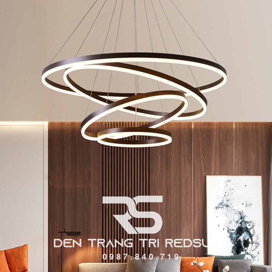Đèn Thả Phòng Khách Hiện Đại 4 Vòng Bắc Âu G5-46810